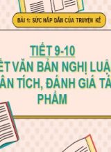 Bài giảng Ngữ văn Lớp 10 (Sách Kết nối tri thức) - Bài 1 Phần viết - Viết văn bản nghị luận phân tích, đánh giá tác phẩm - Năm học 2022-2023
